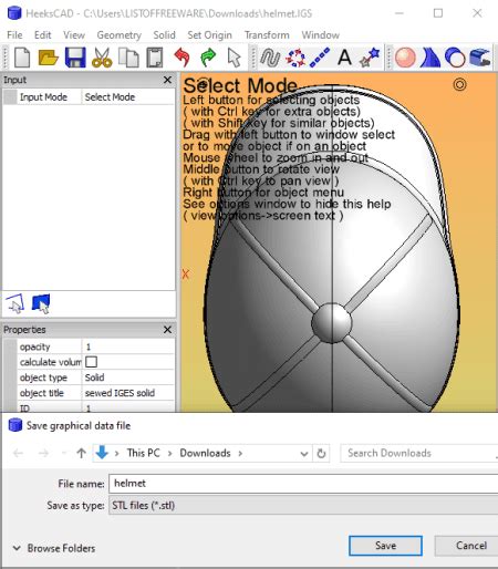 Convert IGES to STL For Free!.